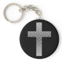 metal cross keychains
