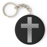 metal cross keychains