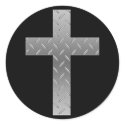 metal cross stickers