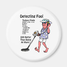 Metal Detectors Fridge Magnet