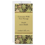 Metal Flower Power rack cards