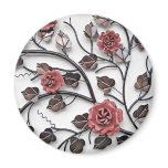 metal flowers magnets