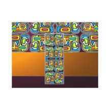 Metal Foils Stretched Canvas Print