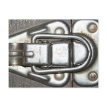 Metal Grunge Latch Post Card