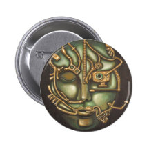 Metal Head Pinback Buttons