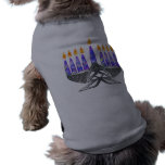 Metal Menorah Dog Shirts