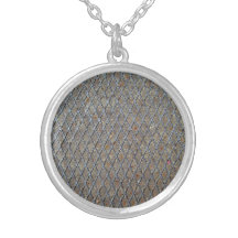 Metal Mesh Texture Pendants