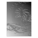 Metal Palms Greeting Cards