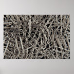 Metal paper clips posters