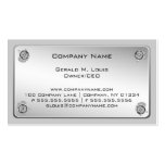 Metal Plate Construction Business Cards business cards