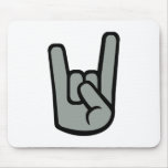 Metal - Rock Hand mousepads