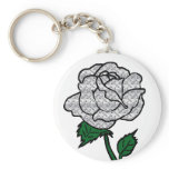 Metal rose key chain keychains