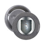 Metal Shield Unicorn Chainmail Buttons