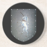 Metal Shield Unicorn Drink Coasters