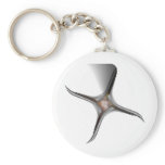 Metal Starfish keychains