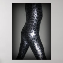 Metalic Leopard Zentai 1 Poster