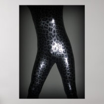Metalic Leopard Zentai 4 Poster
