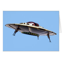 Metalic UFO Card