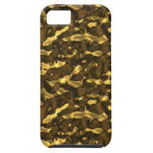 Metallic Art Molten Bubbling Metal Gold Seamless