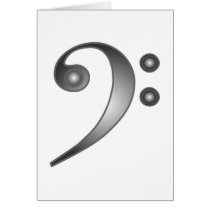 Metallic Bass Clef