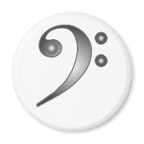 Metallic Bass Clef