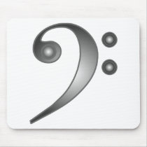 Metallic Bass Clef