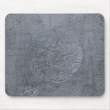 Metallic Celtic Dog Symbol Mouse Mats