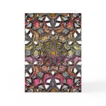 Metallic Crystal Mandala Greeting Cards