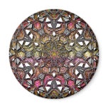 Metallic Crystal Mandala magnets