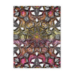 Metallic Crystal Mandala postcards