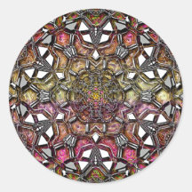 Metallic Crystal Mandala Sticker