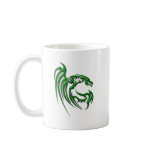 Metallic Dark Green Dragon mugs