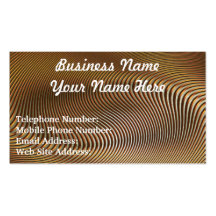 Metallic-effect Geometric Art Business Cards