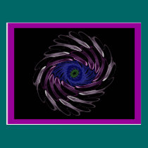Metallic Eye Postcard postcards