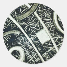 Metallic Hieroglyphic Sticker