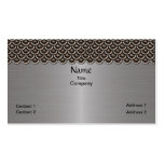 Metallic Look Brushed Aluminum Business Card