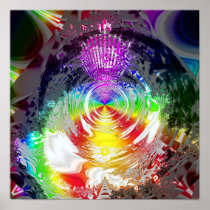 Metallic Mandelbrot 1 Posters