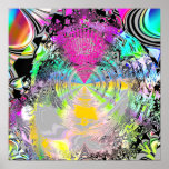 Metallic Mandelbrot 1b posters