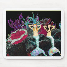 Metallic Mermaids Mouse Pad