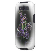 Metallic Neon Flowers Samsung Galaxy S3 Case Samsung Galaxy SIII Cases