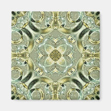 Metallic Rosettes Magnets
