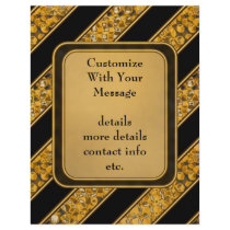 Metallic Snake Stripes Full Color Flyer