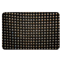Metallic Studs Pattern Rectangular Magnets