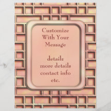 Metallic Sunset Lattice Personalized Flyer