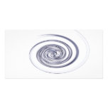 metallic swirl photo card template