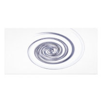 metallic swirl photo card template