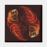 Metamorphosis Abstract Art Square Magnet