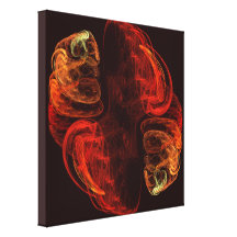 Metamorphosis Abstract Art Wrapped Canvas Print