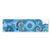 metamorphosis blue - Abstract Bumper Stickers