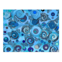 metamorphosis blue - Abstract Postcard